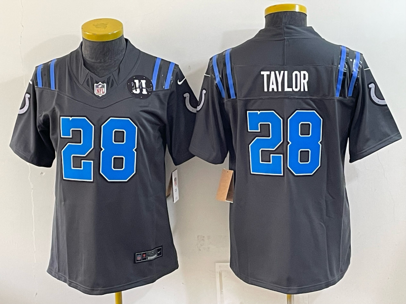 Youth 2026 Indianapolis Colts #28 Taylor grey Limited Nike NFL Jersey 093003